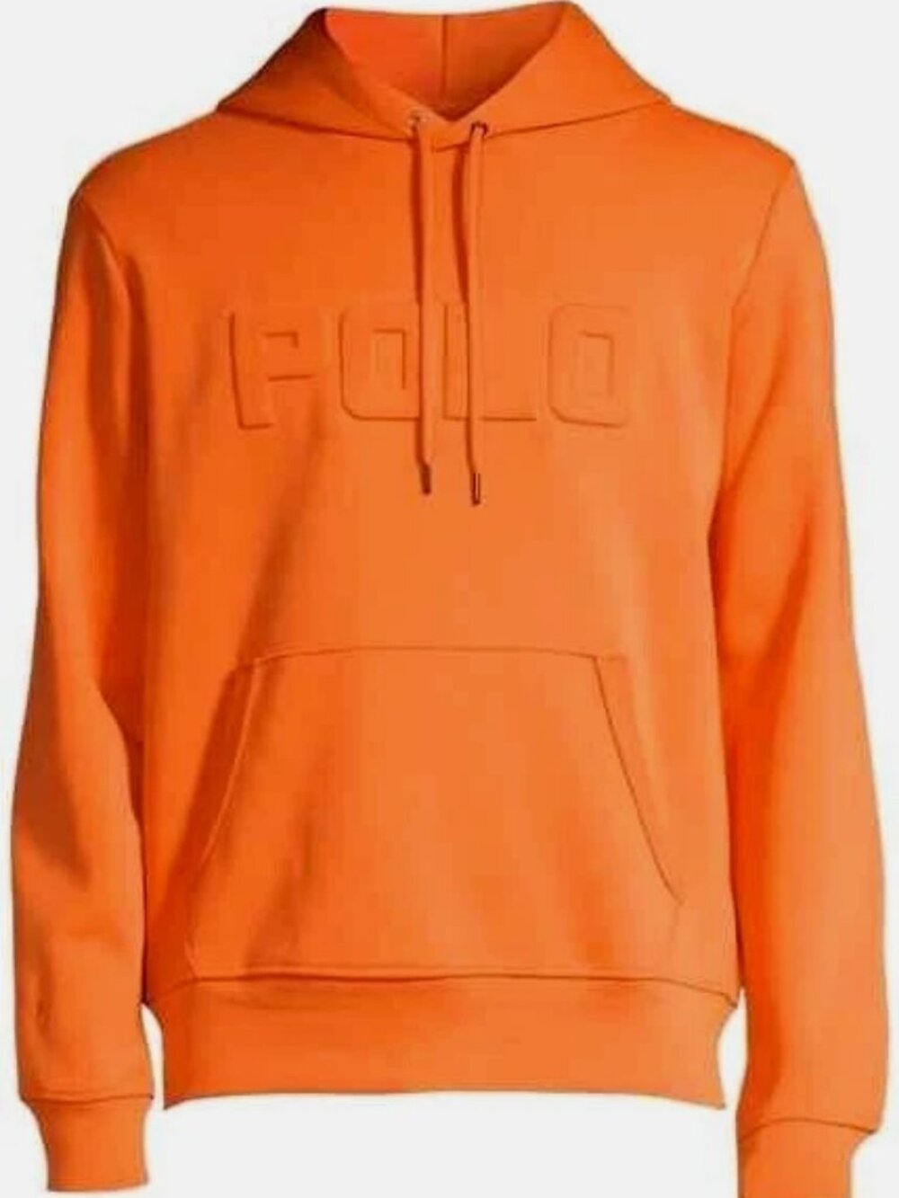 Polo Ralph Lauren Men's Double Knit Logo Print Hoodie -Size Small - Orange $148